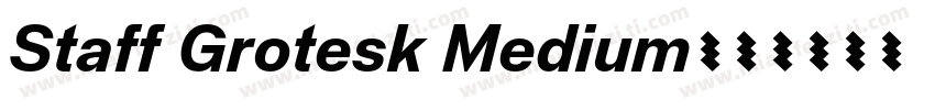 Staff Grotesk Medium字体转换